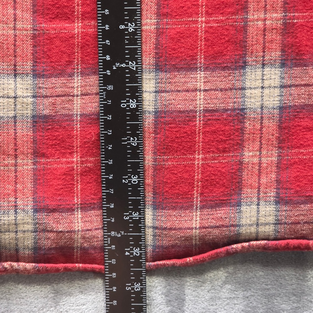 Carhartt Flannel Shirt 2XL Red Mens Relaxed Fit Cotton Plaid Workwear Button Up - Picture 9 of 10